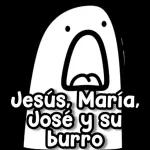 Jesús, María, José y su burro