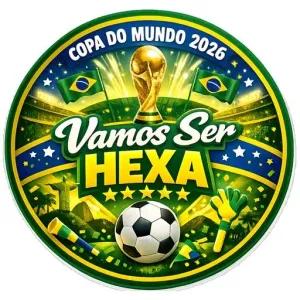 COPA DO MUNDO 2026 VAMOS SER HEXA - getsticker.com