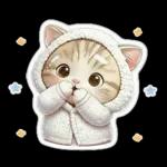 ぷっくりにゃん♡大人かわいいシール風