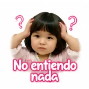 No entiendo nada - getsticker.com