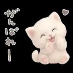 モフモフ白ネコ