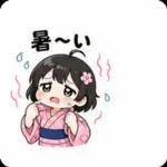 夏祭り浴衣ちびスタンプ！