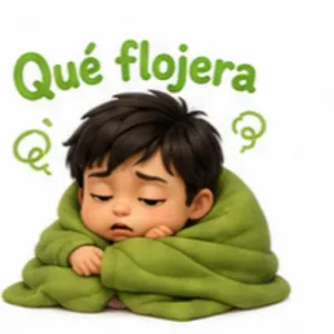 Qué flojera - getsticker.com