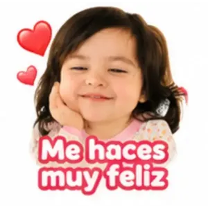 Me haces muy feliz - getsticker.com