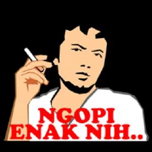 NGOPI ENAK NIH.. - getsticker.com