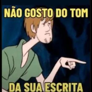 NÃO GOSTO DO TOM DA SUA ESCRITA - getsticker.com
