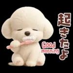 【3D】毎日使える挨拶♡トイプードル
