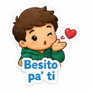 Besito pa' ti - getsticker.com