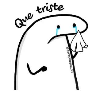 Que triste - getsticker.com