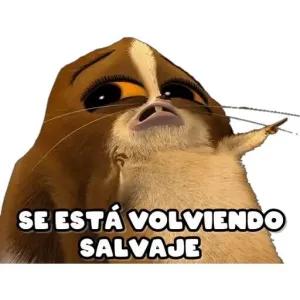 SE ESTÁ VOLVIENDO SALVAJE - getsticker.com
