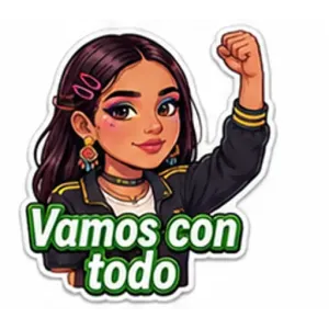 Vamos con todo - getsticker.com