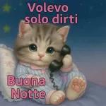 Con affetto vi saluto E vado a letto. Buonanotte