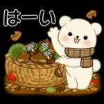 癒しを運ぶくまさん ♡ ほっこり秋