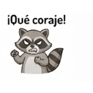 ¡Qué coraje! - getsticker.com