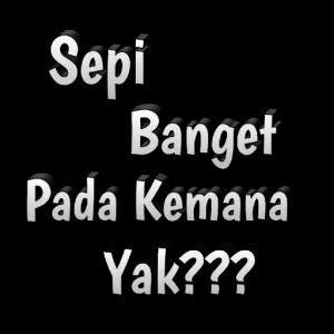 Sepi Banget Pada Kemana Yak??? - getsticker.com
