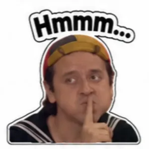 Hmmm... - getsticker.com