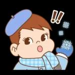 ペコちゃん☆冬のスタンプ
