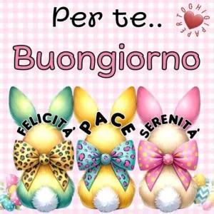 Per te.. Buongiorno Felicita' Pace Serenita' - getsticker.com