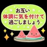 大人かわいい♡シマエナガ夏＆梅雨スタンプ