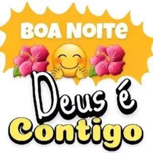 BOA NOITE Deus é Contigo - getsticker.com