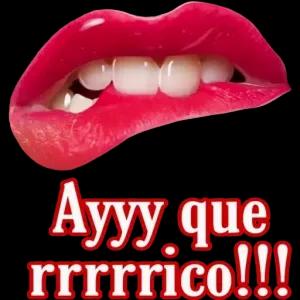 Ayyy que rrrrico!!! - getsticker.com