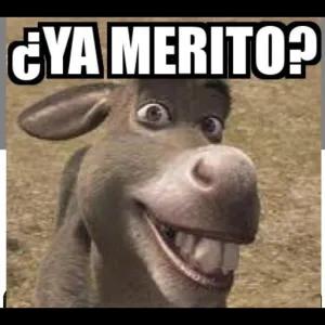 ¿YA MERITO? - getsticker.com