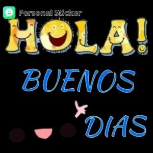 HOLA BUENOS DIAS - getsticker.com