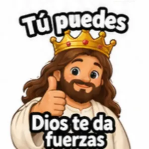 Tú puedes Dios te da fuerzas - getsticker.com