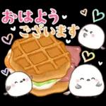 シマエナガ親子の春夏秋冬いつでもスタンプ