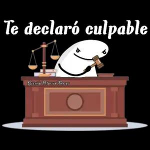 Te declaró culpable - getsticker.com