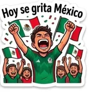 Hoy se grita México - getsticker.com