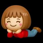 シンプルでかわいい❤️女の子スタンプ