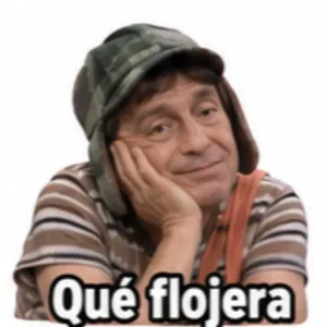 Qué flojera - getsticker.com