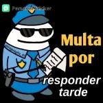 Personal Sticker paraguayita_01 Multa por responder tarde