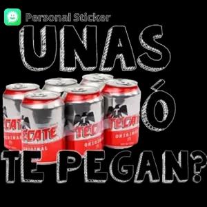 UNAS Ó TE PEGAN? - getsticker.com