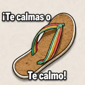 ¡Te calmas o Te calmo! - getsticker.com