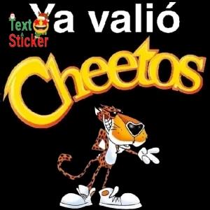 Ya valió Cheetos - getsticker.com