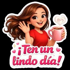 ¡Ten un lindo día! - getsticker.com