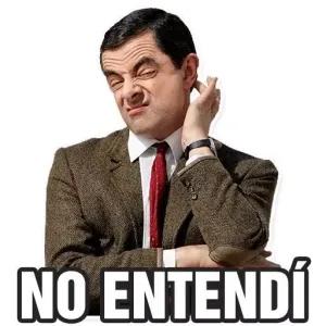 NO ENTENDÍ - getsticker.com