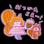 《秋色♡ほんわか言葉》ハナチャンと猫