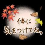 【進化版】秋を感じる　ほっとするスタンプ