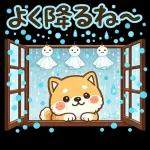 スタンプ・しば犬の梅雨だより