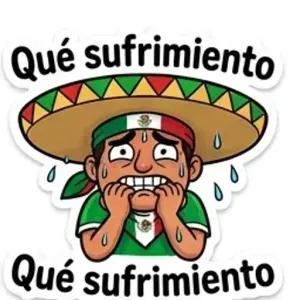 Qué sufrimiento - getsticker.com