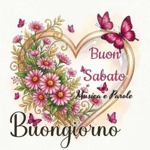 Buon Sabato Musica e Parole Buongiorno - getsticker.com