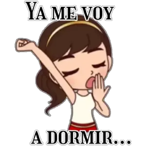 YA ME VOY A DORMIR... - getsticker.com
