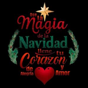 Una Magia de la Navidad Llena tu Corazón de Alegría y Amor - getsticker.com