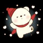 冬のもこもこくまさん(お正月とクリスマス)