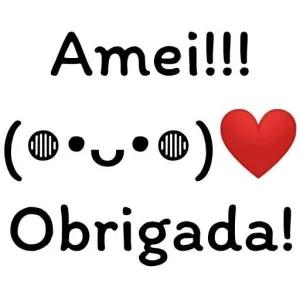 Amei!!! Obrigada! - getsticker.com