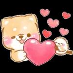シマエナガといやしばいぬ❤️春/柴犬敬語
