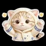 ぷっくりにゃん♡大人かわいいシール風
